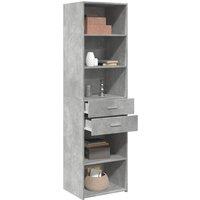 Berkfield Home Highboard Concrete Grey 50x42.5x185 cm Engineered Wood