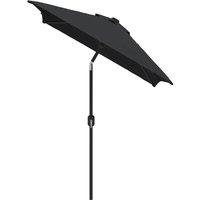 Berkfield Home Outdoor Parasol with Metal Pole 300x200 cm Black