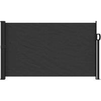 Berkfield Home Retractable Side Awning Black 117x300 cm