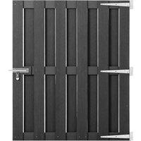 Berkfield Home Garden Gate WPC 100x112 cm Grey