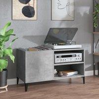 Berkfield Home Record Cabinet Concrete Grey 84.5x38x48 cm Engineered Wood