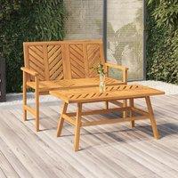 Berkfield Home Garden Bench 109 cm Solid Wood Acacia in Brown