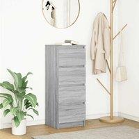 Berkfield Home Sideboard Grey Sonoma 37.5x35x99 cm Engineered Wood
