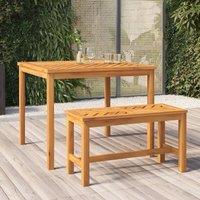 Berkfield Home Garden Bench 80 cm Solid Wood Acacia in Brown