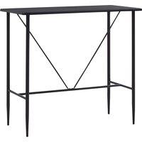 Berkfield Home Bar Table Black 120x60x110 cm MDF | Size: 120 x 60 x 110 cm