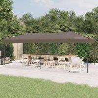 Berkfield Home Folding Party Tent Taupe 3x6 m in Beige