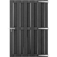 Berkfield Home Garden Gate WPC 100x150 cm Grey
