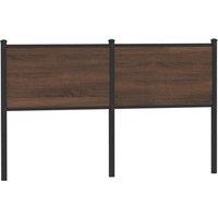 Berkfield Home Headboard Brown Oak 150 cm Engineered Wood & Steel