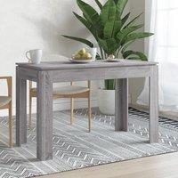 Berkfield Home Dining Table Grey Sonoma 120x60x76 cm Engineered Wood | Size: 120 x 60 x 76 cm