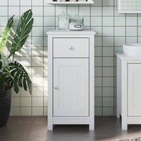 Berkfield Home Bathroom Cabinet BERG White 40x34x80 cm Solid Wood Pine | Size: 40 x 34 x 80 cm