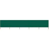 Berkfield Home 5-panel Wind Screen Fabric 600x80 cm Green