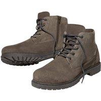 Atlas for Men Men's Split Leather Side Zip Ankle Boots in Brown | Size: 10.5