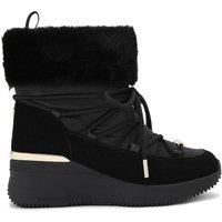 Carvela Women's 'Skyline Wedge Bootie' Suede Fabric Trainers in Black | Size: 3