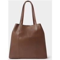 OSPREY LONDON Women's The Notting Hill Leather Tote Bag in Tan