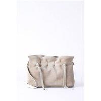 Lakeland Leather Women's 'Santon' Suede Cross Body in Stone