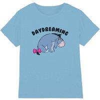 Disney Winnie The Pooh Eeyore Daydreaming Kids T-Shirt, Light Blue | Size: 3-4 Years