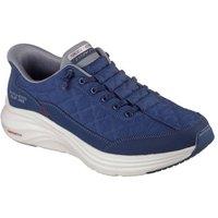 Skechers Men's CONTOUR FOAM COZY FIT Cozy Fit Slip-Ins Quilted Sneaker Navy | Size: 12