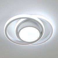 Pheashine Modern LED Ceiling Light 32W, White, 6500K, 27cm, Living Room, Bedroom in White