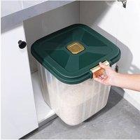 Living and Home 2.5/5 KG Dry Food Storage Container Airtight Rice Grains Bin Cereal Storage Box in Clear | Size: Small