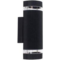 ValueLights Ryston Black Outdoor Wall-Up Down Light