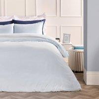 OHS Plain Dyed Duvet Cover with Pillowcase Bedding Set in Light Blue | Size: Single