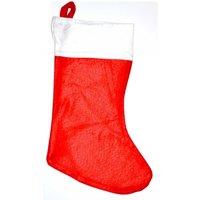 Shatchi Bombay Collections Christmas Santa Stocking Red Felt Hanging Sack XMas