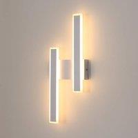 Goeco Wall Light LED Modern, 32 W, Creative Long Parallel Wall Lamp, 3000 K in White
