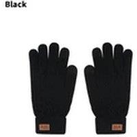 Havendro Black Unisex Warm Thick Thermal Woolly Knitted Stretch Gloves