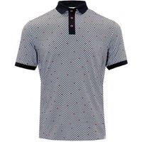 Island Green Men's All Over Dot Print Golf Polo Shirt in Navy | Size: 3XL