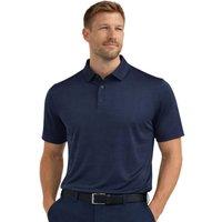 Island Green Men's Jacquard-Knit Golf Polo Shirt in Navy | Size: Small