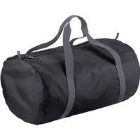 Bagbase Men's Packaway Barrel Bag in True Black
