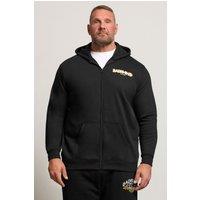 BadRhino Men's Worldwide Zip Through Hoodie in Black | Size: 1XL