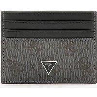 Guess Men's All Over Logo Cardholder Black