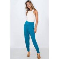 Aftershock London Women's Harem Pants in Teal | Size: Medium/Large