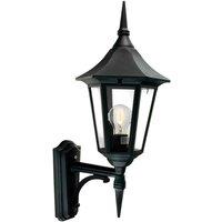 Netlighting Valencia 1 Light Outdoor Wall Lantern Light Black IP54 E27