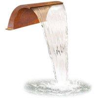 Primrose Corten Steel Water Feature Cascade Waterfall Blade 30cm in Copper