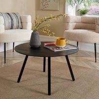 Home Source Caribou Solid Mango Wood Coffee Table Unit in Black