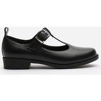Where's That From Women's 'Piper' Wide Fit Mary Jane Loafers With Buckle Strap in Jet Black | Size: 3E