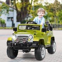 CASART 12V Kids Ride On Jeep Car Electric Vehicle w/MP3 Player Remote Control in Green