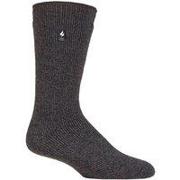 SOCKSHOP Heat Holders Men's 1 Pair Original 2.3 TOG Thermal Socks in Charcoal | Size: 6-11