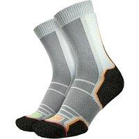1000 Mile Men's Trek Repreve Single Layer Socks - 2 Pack in Black | Size: 6-8.5