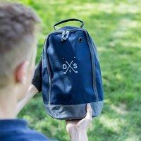 Duncan Stewart Men's Personalised Golf Shoe Bag in Navy