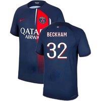 PSG Men's Mens 2023 - 2024 Home Shirt - Beckham 32 in Navy | Size: Large
