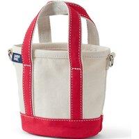 Lands' End Women's Mini Open Top Canvas Tote in Red