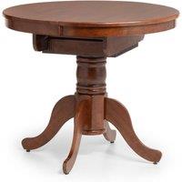 Cheshire Canterbury 120cm Round to Oval Extending Dining Table - Mahogany in Brown