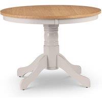 Cheshire Davenport 106cm Round Pedestal Dining Table - Oak & Elephant Grey