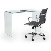 Cheshire Montrose Desk with Executive Calder Office Chair in Clear Glass