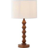 Pagazzi Trezza Walnut Table Lamp in Brown
