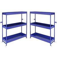 Monstershop Monster Racking Lightning Metal Van Shelving Unit Duo in Blue