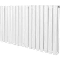 Monstershop Oval Column Radiator - 600mm x 1020mm - White
